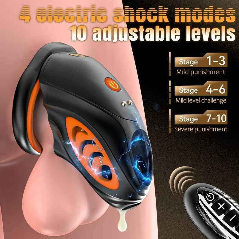 App Self-restraint Electric Shock Remote Chastity Cage