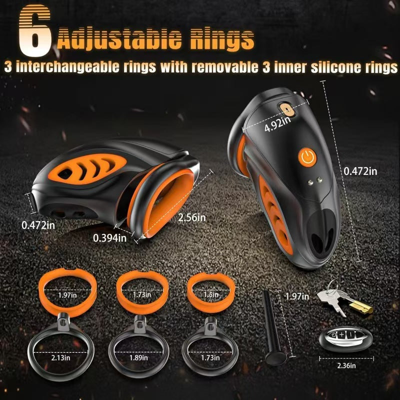 App Self-restraint Electric Shock Remote Chastity Cage