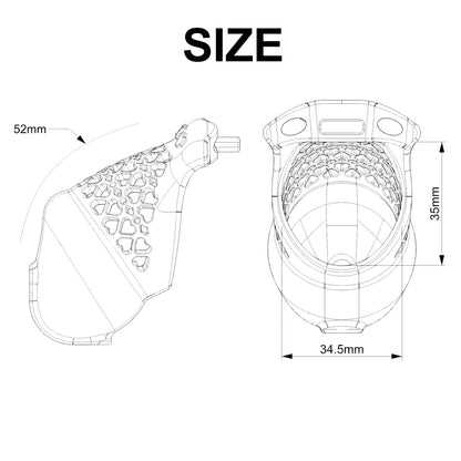 Beginner 3D Printed Resin Male Chastity Cage