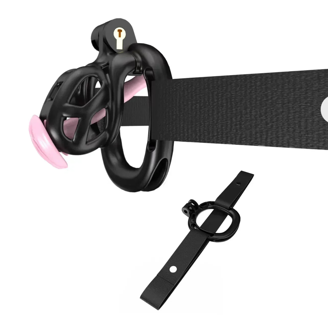 Mamba Chastity Cage With Belt and Urethal