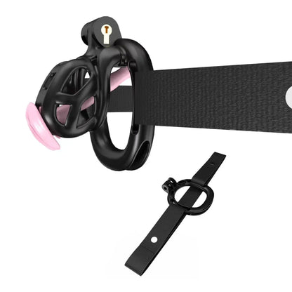 Mamba Chastity Cage With Belt and Urethal