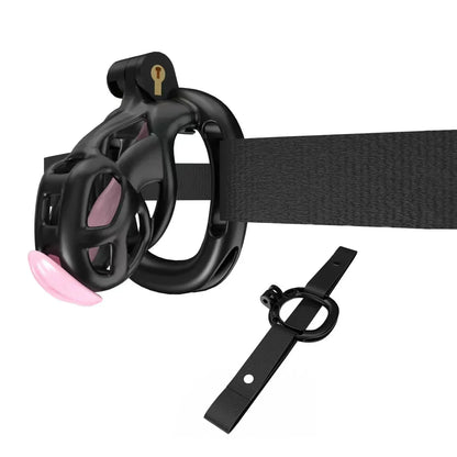Mamba Chastity Cage With Belt and Urethal