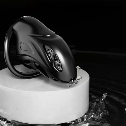 Black Punisher Chastity Device 2