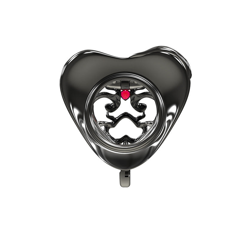 Rear illustration of Black Spade ball support style with red gem accent