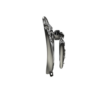 Side illustration showing the Black Spade flat plate and base frame