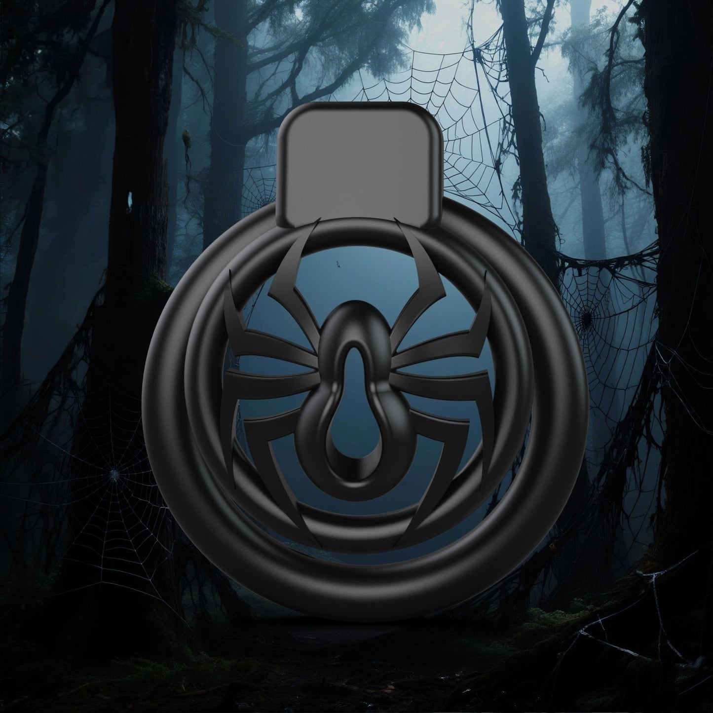 Black Spider CB Chastity Cage