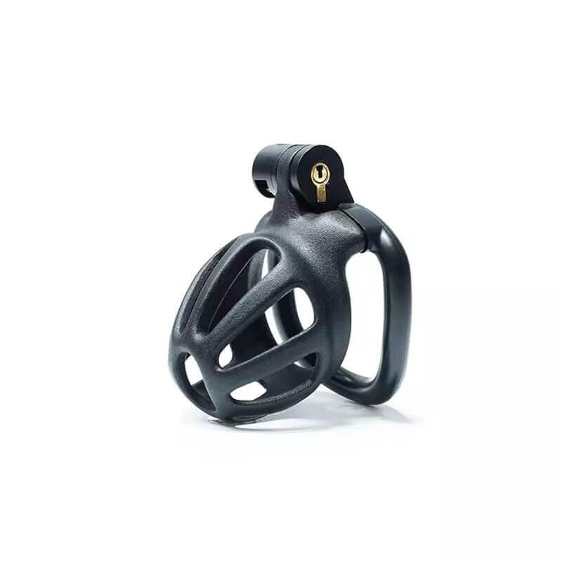 Black Stripe Mamba Chastity Cage Kit 1.77 To 4.13 Inches Long