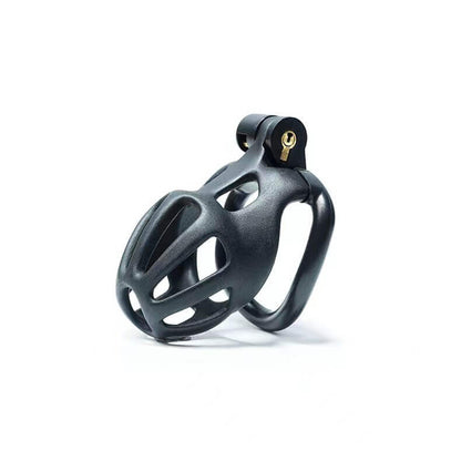 Black Stripe Mamba Chastity Cage Kit 1.77 To 4.13 Inches Long