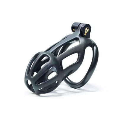 Black Stripe Mamba Chastity Cage Kit 1.77 To 4.13 Inches Long