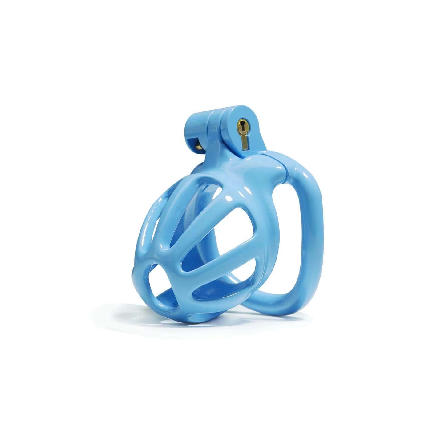 Blue Stripe Mamba Chastity Cage Kit 1.77 To 4.13 Inches Long