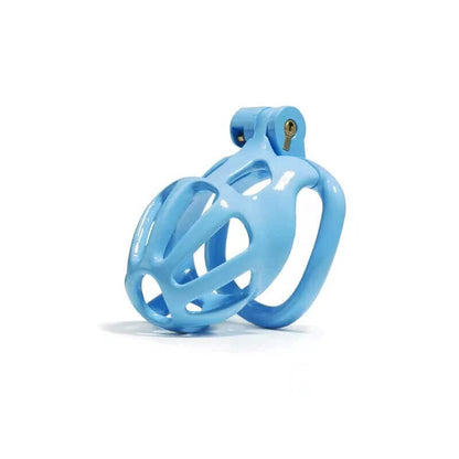 Blue Stripe Mamba Chastity Cage Kit 1.77 To 4.13 Inches Long
