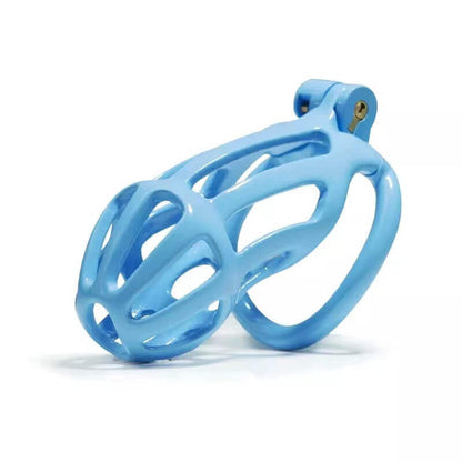 Blue Stripe Mamba Chastity Cage Kit 1.77 To 4.13 Inches Long