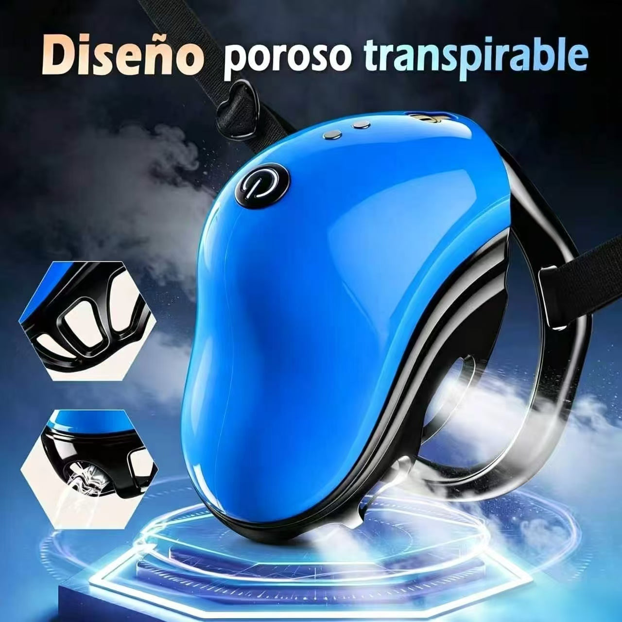 Blue Vibrating Chastity Cage App Control
