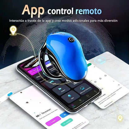 Blue Vibrating Chastity Cage App Control