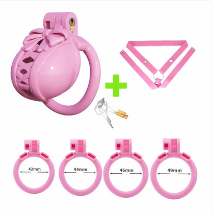 Bow Pot Lid Chastity Cage  10