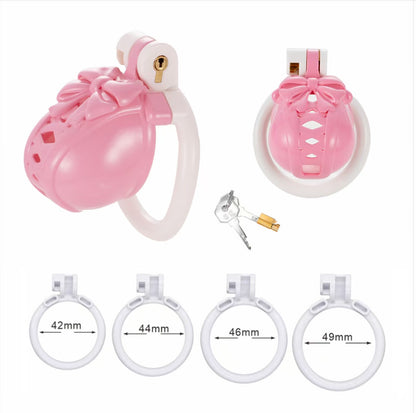 Bow Pot Lid Chastity Cage 9