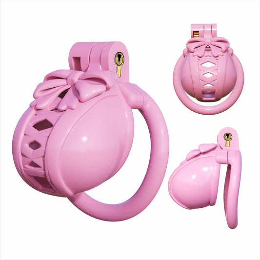 Bow Pot Lid Chastity Cage