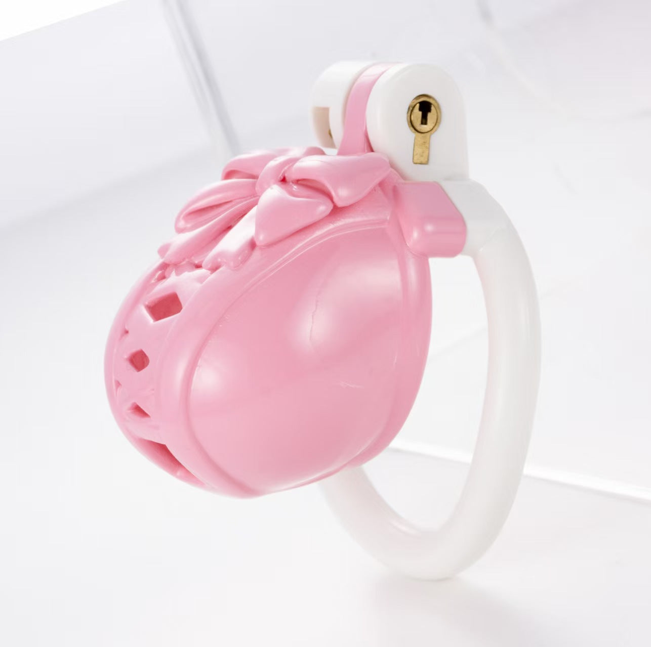 Bow Pot Lid Chastity Cage