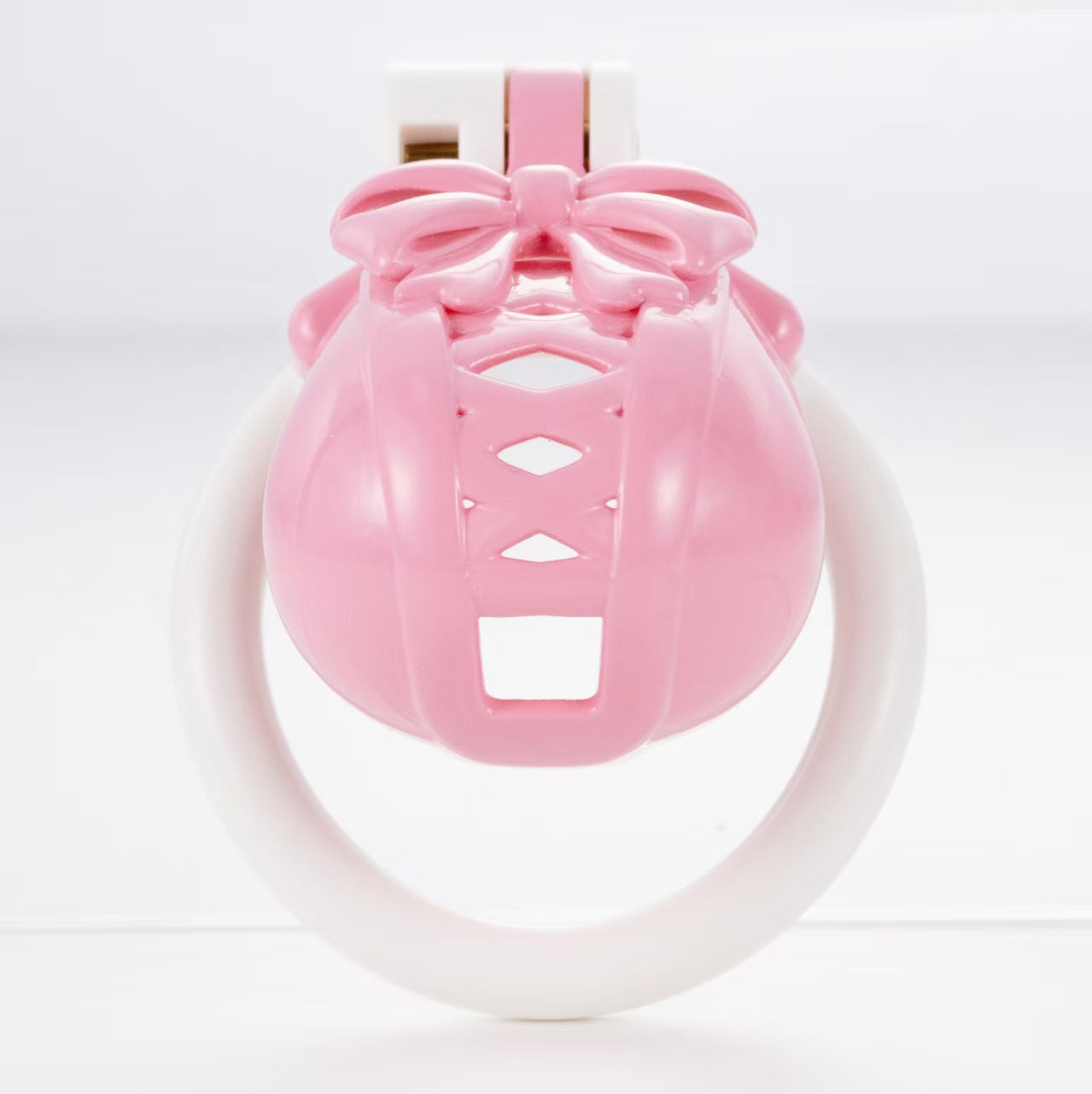 Bow Pot Lid Chastity Cage 2