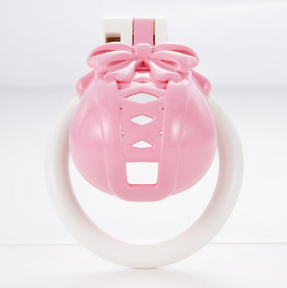Bow Pot Lid Chastity Cage 2