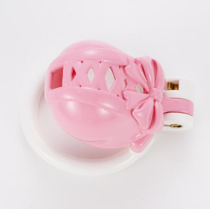 Bow Pot Lid Chastity Cage 1