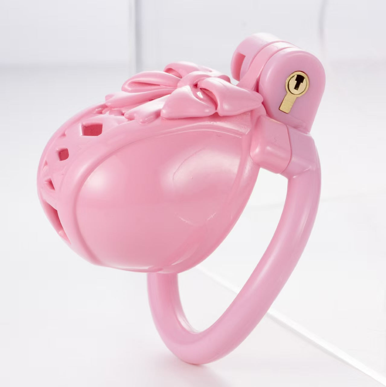 Bow Pot Lid Chastity Cage 7