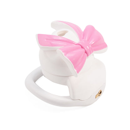 Bowknot Lid Chastity Cage Invisible