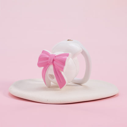 Bowknot Lid Chastity Cage Invisible