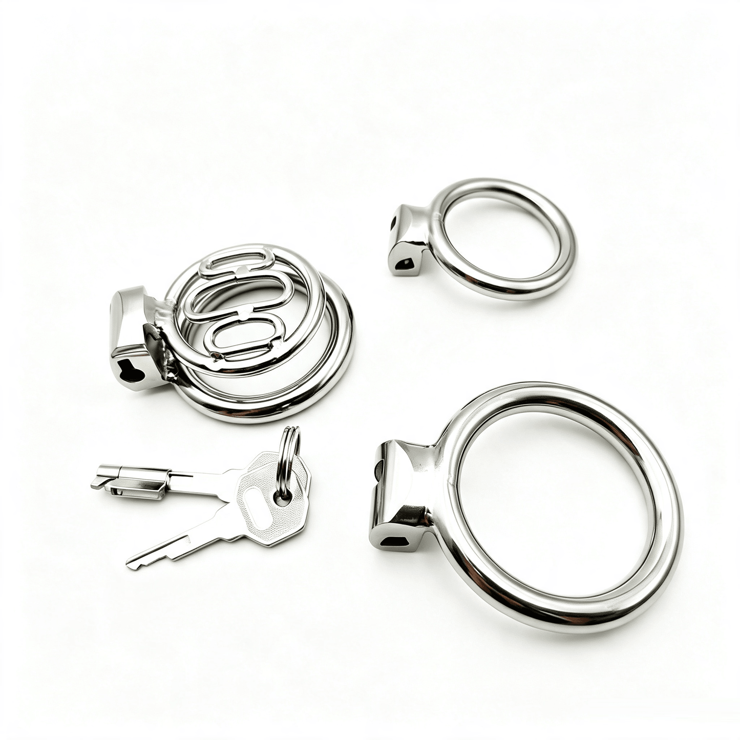 Breathable Flat Stainless Steel Chastity Cage