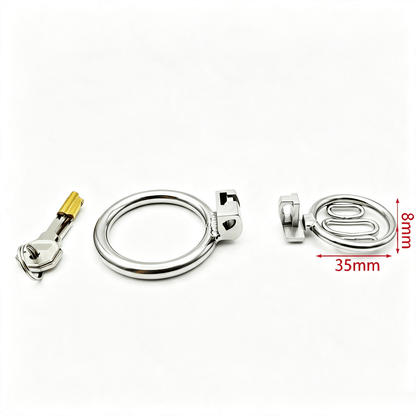Breathable Flat Stainless Steel Chastity Cage