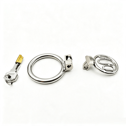 Breathable Flat Stainless Steel Chastity Cage