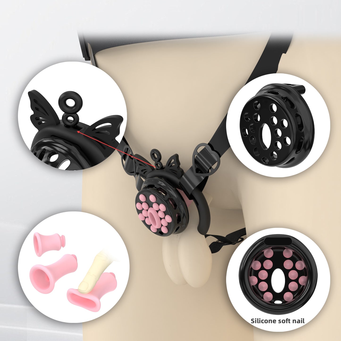 breathable-panel‌-chastity-cage-with-silicone-rings 8