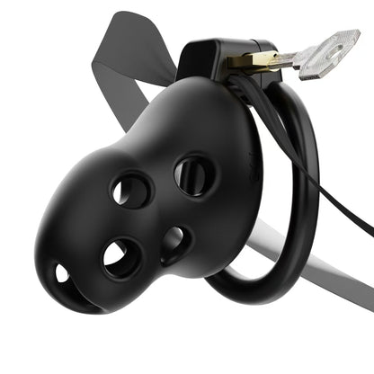 Breathable Soft Rubber Chastity Cage 5