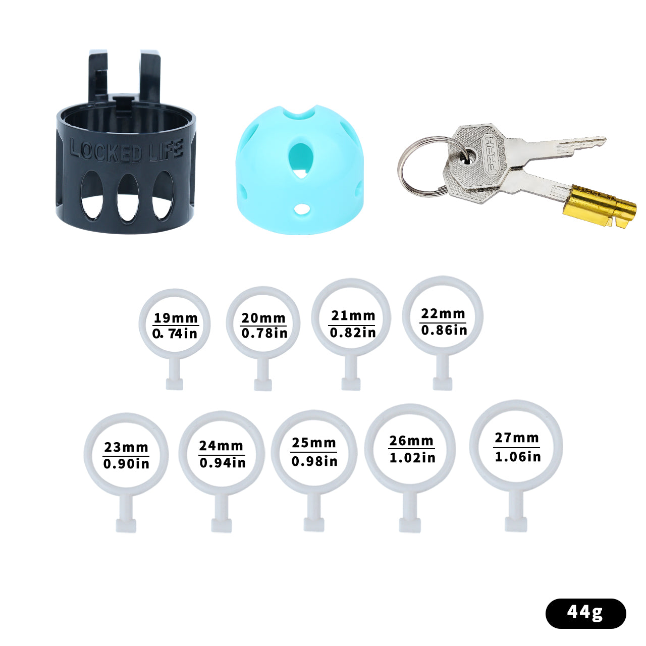 Bullet-shaped Ringless Chastity Cage