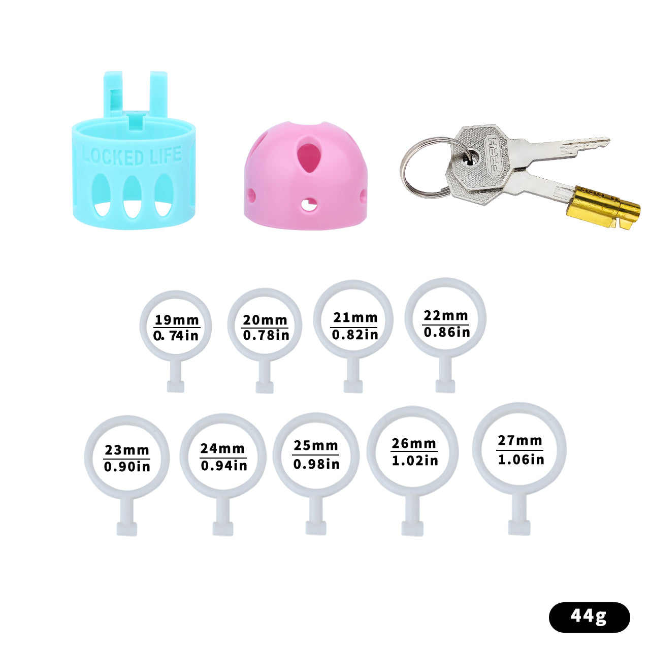 Bullet-shaped Ringless Chastity Cage