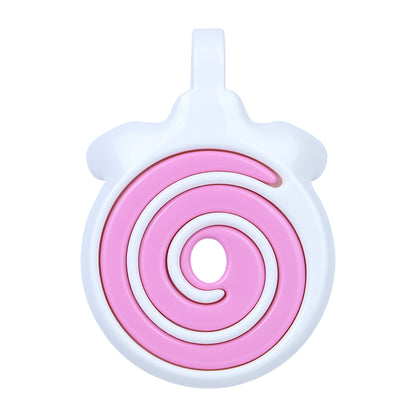 Pink spiral front plate detail