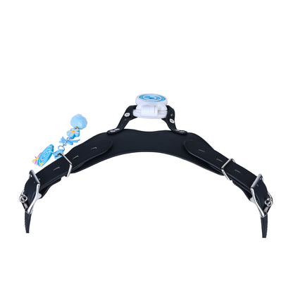 Black belt rear strap view