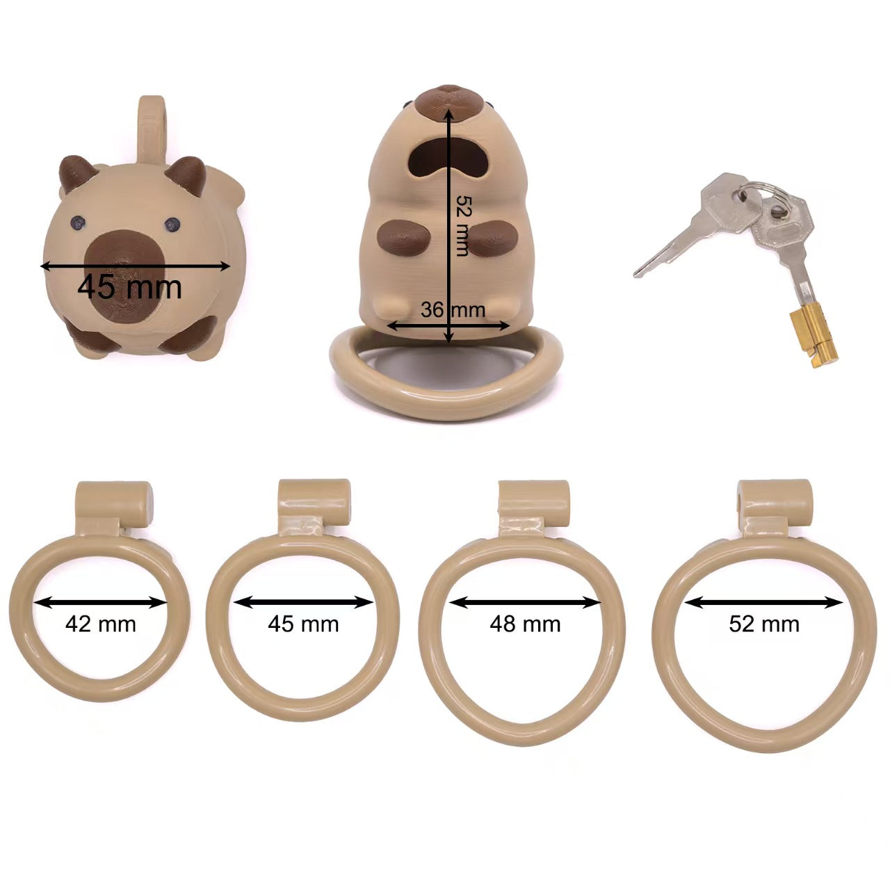 Capybara Dog Slave Chastity Cage  7
