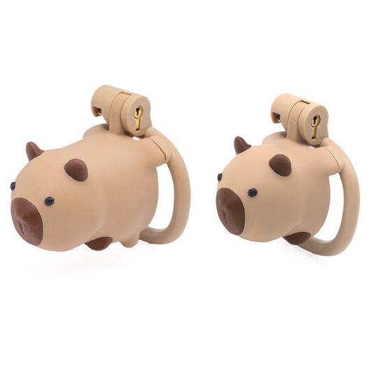 Capybara Dog Slave Chastity Cage  