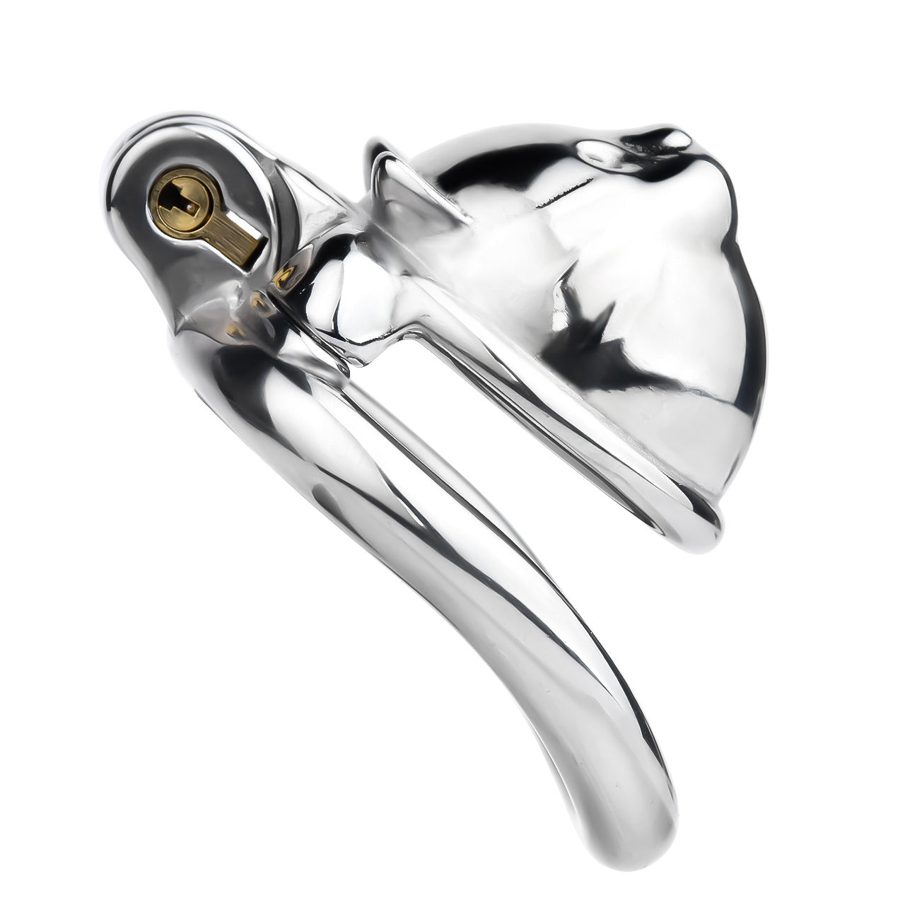 Cat Face Smallest Chastity Cage -silver cage