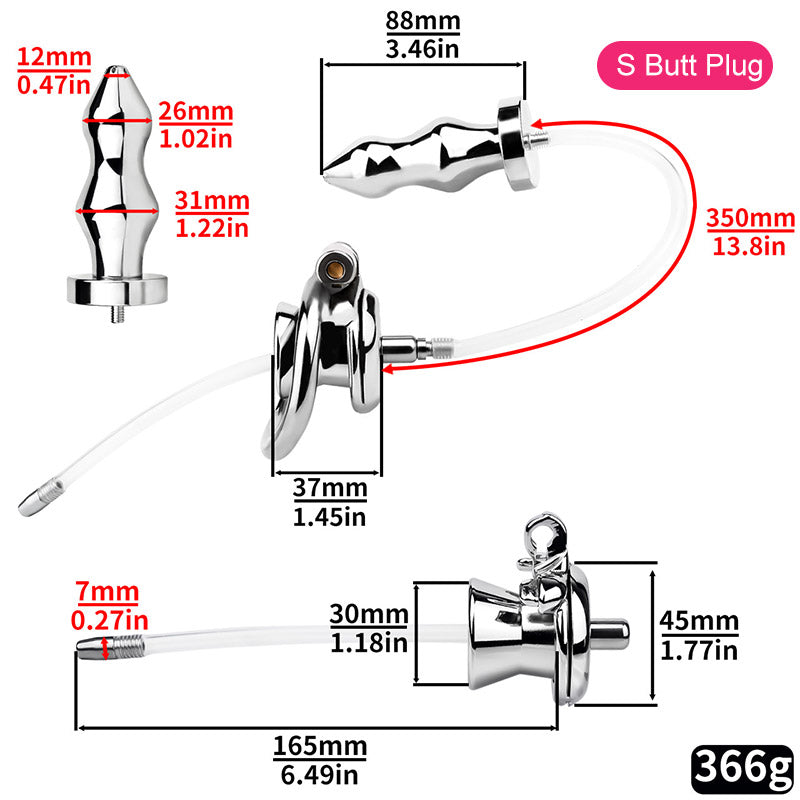 Special Chastity Cage With Butt Plug