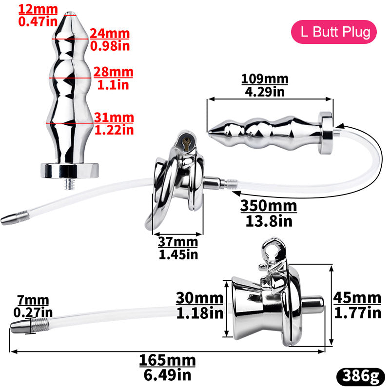 Special Chastity Cage With Butt Plug