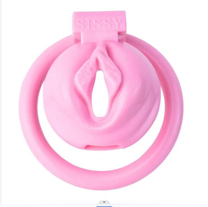 Cage de chasteté pour clitoris noire et rose