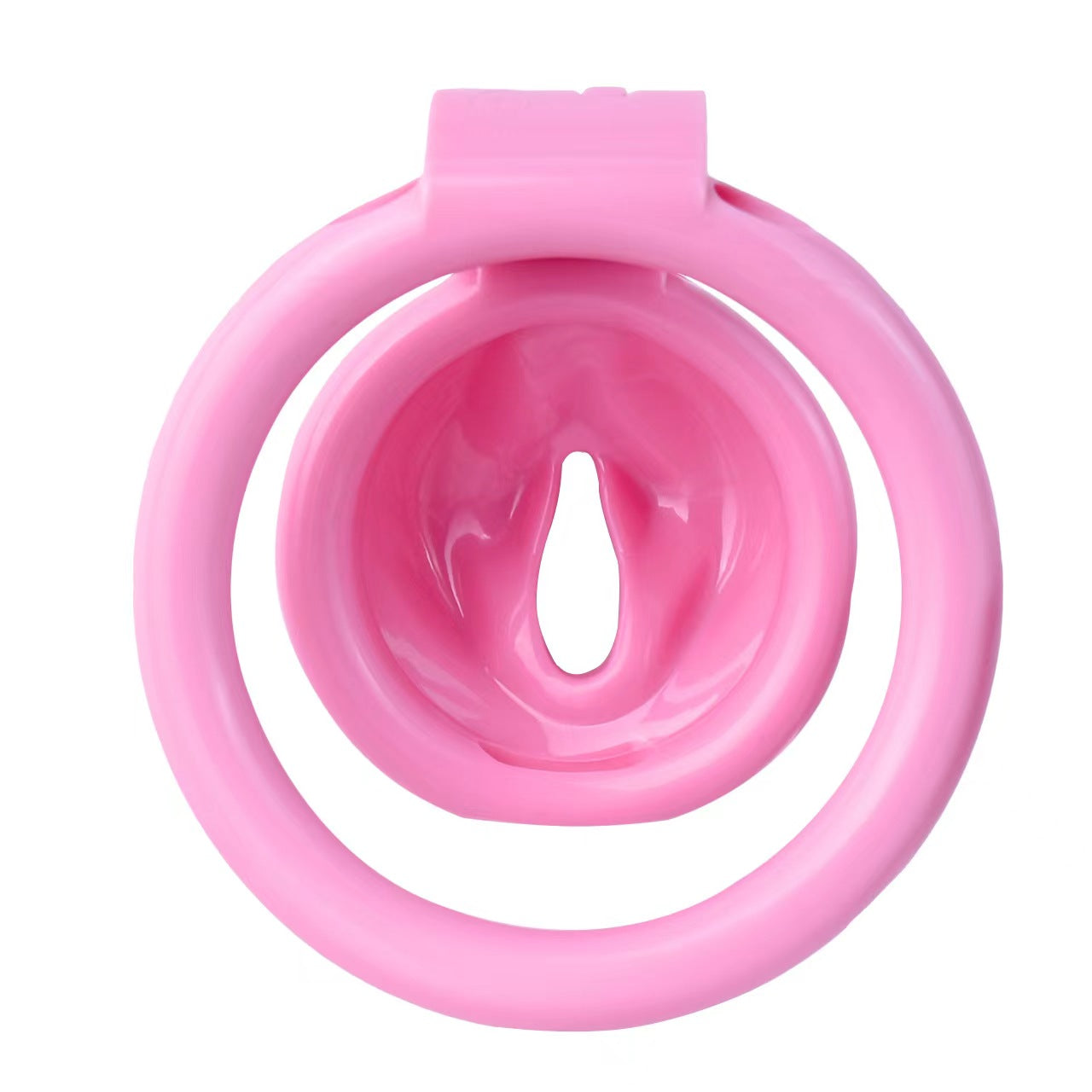 Cage de chasteté pour clitoris noire et rose