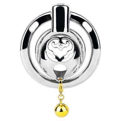Cloud Bell Metal Chastity Cage S cage front view