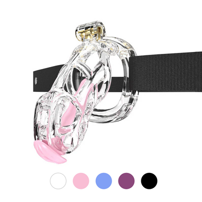 Mamba Chastity Cage With Belt and Urethal