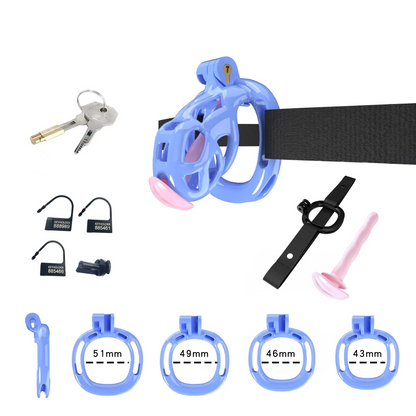 Mamba Chastity Cage With Belt and Urethal
