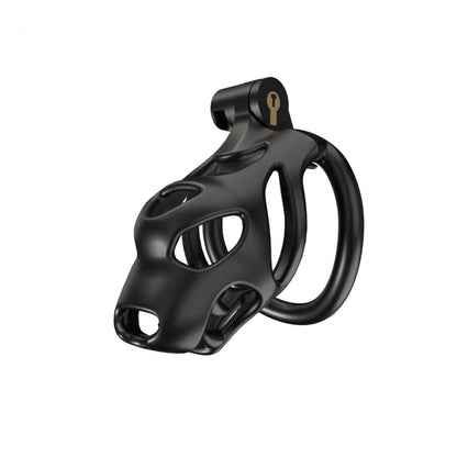 Cobra Dog Head Chastity Device With 4 Rings