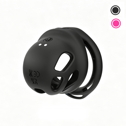 Compact Silicone Vibrating Chastity Cage