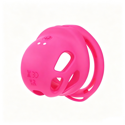 Compact Silicone Vibrating Chastity Cage